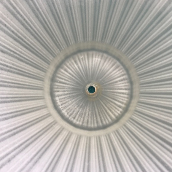 Vtg Large Ribbed Satin White Glass Industrial Cone Light Shade LAMP SHADE - Picture 3 of 7